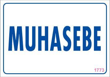 CLZ202 Muhasebe Uyarı Levhası 17,5x25 KOD:1773