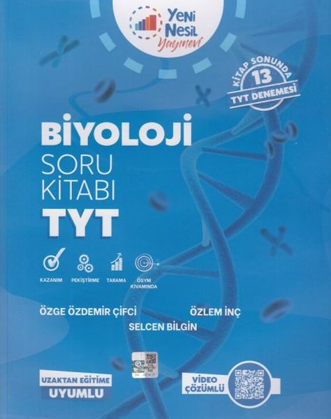 Yeni Nesil 2020 TYT Biyoloji Soru Kitabı (Yeni)  (4022)