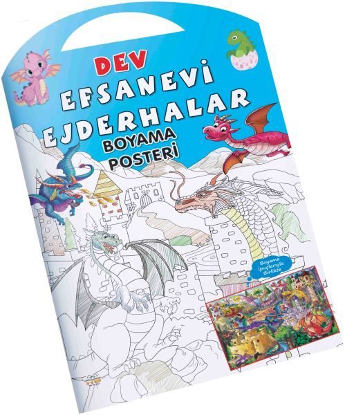 Efsanevi Ejderhalar Dev Boyama Posteri  (4022)