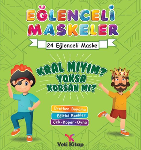 Eğlenceli maskeler kral mıyım yoksa korsan mı?  (4022)