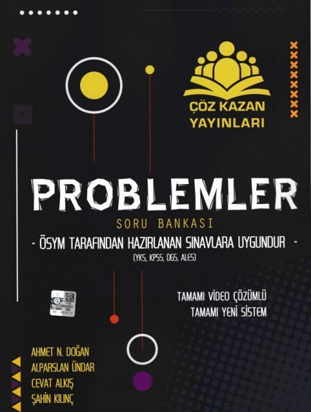 Çöz Kazan Problemler Soru Bankası YKS,KPSS,DGS,ALES (Yeni)  (4022)