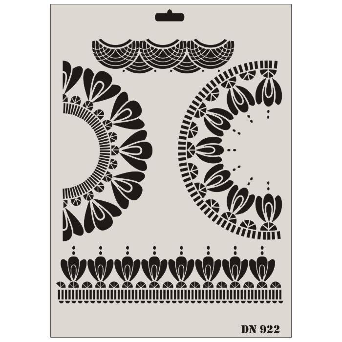 CLZ202 Rich Dantel Seri DN-922 Stencil 35x25 cm