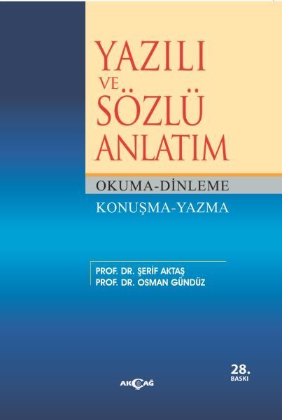 Yazılı ve Sözlü Anlatım  (4022)