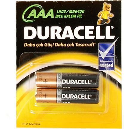 CLZ202 Duracell Alkalin Pil AAA 2'' li Paket