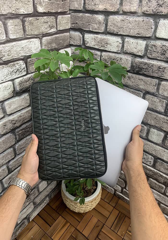 CLZ359  Nakış Desenli Yeşil Clutch Çanta