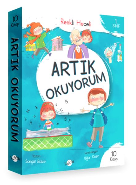 1.Sınıf Artık Okuyorum - Renkli Heceli 10 Kitap  (4022)