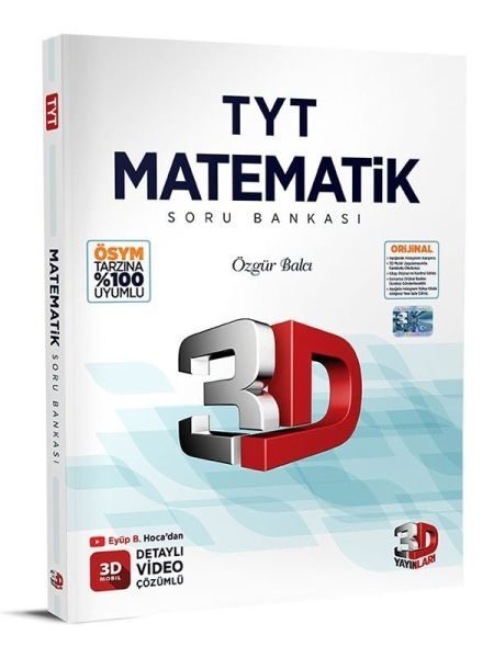 3D Yayınları  TYT Matematik Tamamı Video Çözümlü Soru Bankası  (4022)