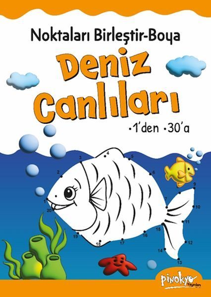 Noktaları Birleştir-Boya Deniz Canlıları-1’den 30’a  (4022)