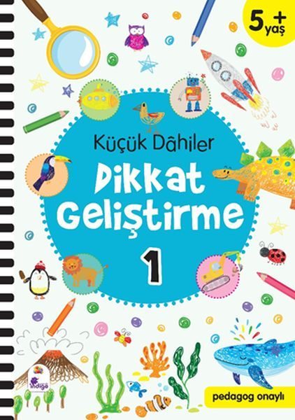 Küçük Dahiler Dikkat Geliştirme 1 - 5+ Yaş (Pedagog Onaylı)  (4022)