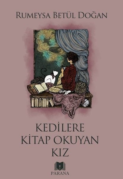 Kedilere Kitap Okuyan Kız  (4022)