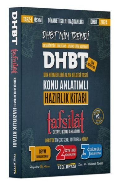 YediBeyza 2024 Dhbt Tafsilât Hazırlık Kitabı  (4022)