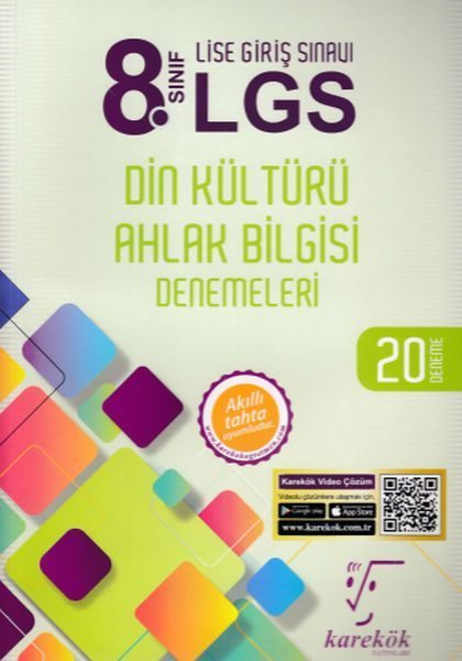 Karekök 8. Sınıf LGS Din Kültürü Ahlak Bilgisi 20 Deneme (Yeni)  (4022)