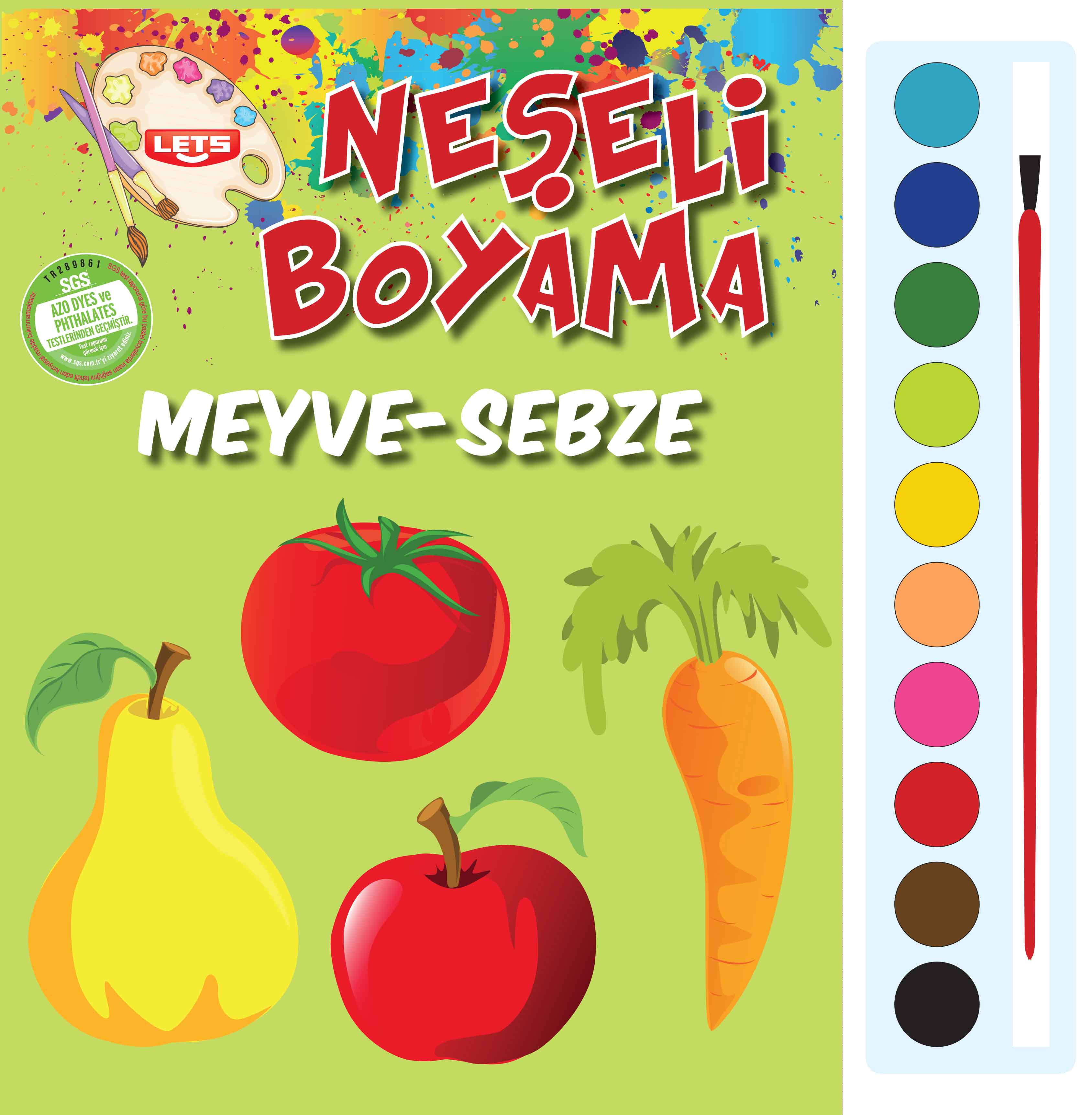 Neşeli Boyama - Meyve-Sebze  (4022)