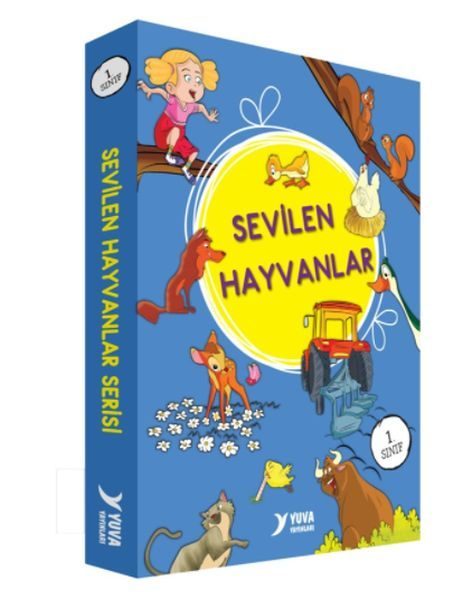 Sevilen Hayvanlar Serisi 1. Sınıf Düz Yazılı 10 Kitap  (4022)