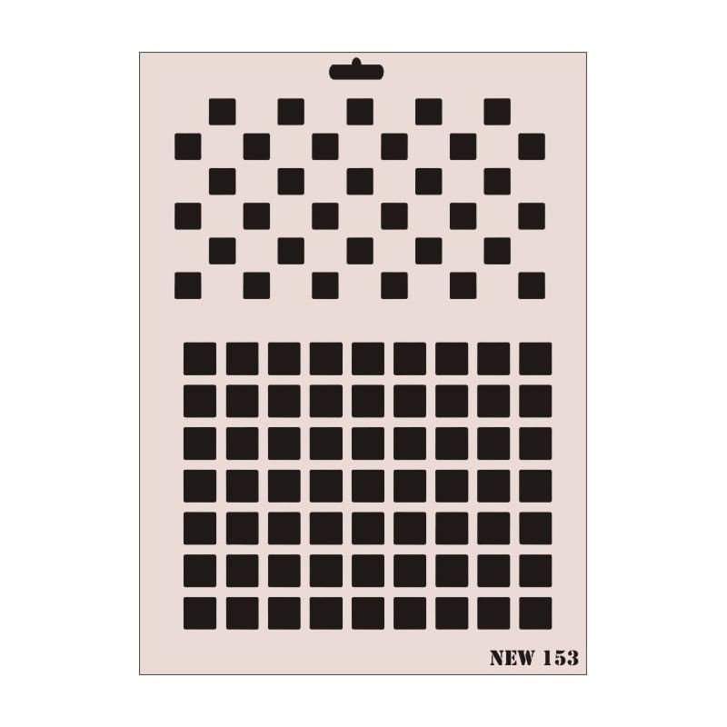 CLZ202 Rich New Seri N-153 Stencil 35x25 cm