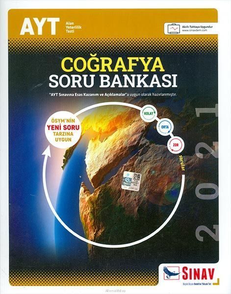 Sınav AYT Coğrafya Soru Bankası 2021 (Yeni)  (4022)