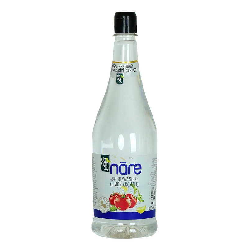 CLZ214 Nare Beyaz Sirke Limon Aromalı 1000 ML - Doğal Rengidir Renklendirici İçermez