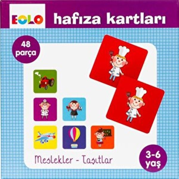 Hafıza Kartları-Meslekler - Taşıtlar  (4022)