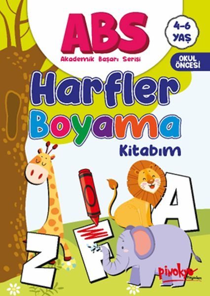 ABS 4-6 Yaş Harfler Boyama Kitabım  (4022)