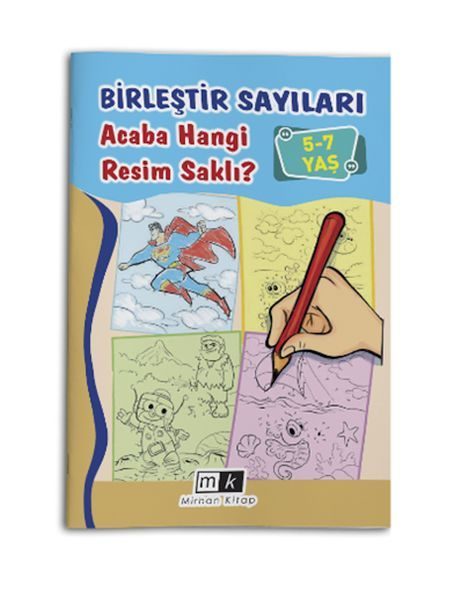 Birleştir Sayıları Acaba Hangi Resim Saklı ? 5-7 Yaş  (4022)