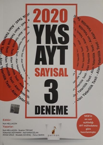 Pelikan 2020 YKS AYT Sayısal 3 Deneme (Yeni)  (4022)