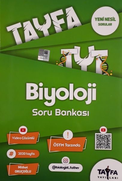 Tayfa TYT Biyoloji Soru Bankası (Yeni)  (4022)