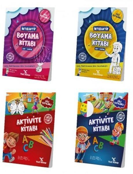 Okul Öncesi Aktivite Seti 4-6 Yaş (4 Kitap)  (4022)