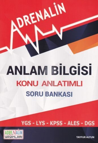 Adrenalin Anlam Bilgisi Konu Anlatımlı Soru Bankası  (4022)