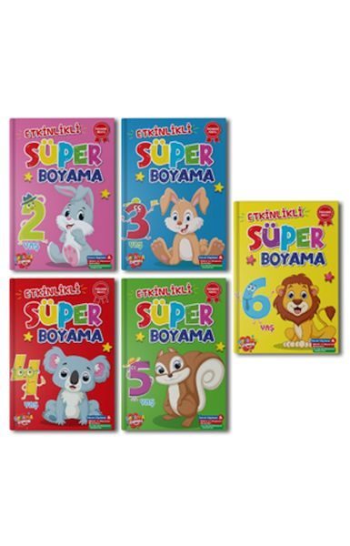 Süper Boyama 10 set+1 Set (55 Kitap)  (4022)