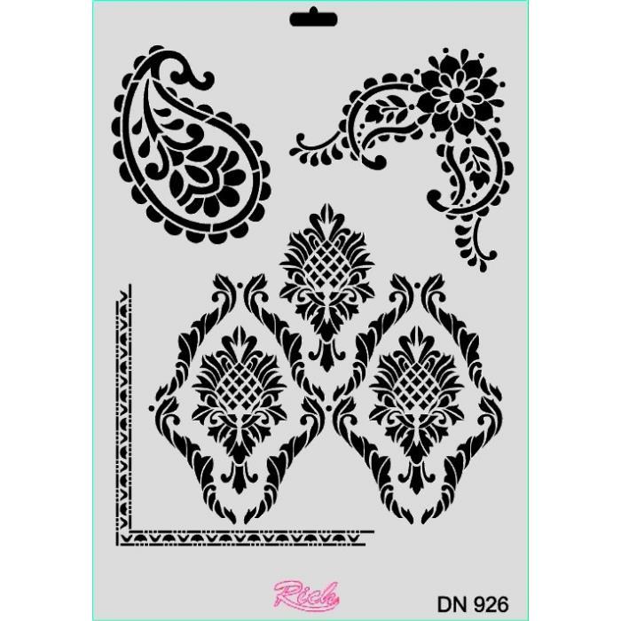 CLZ202 Rich Dantel Seri DN-926 Stencil 35x25 cm