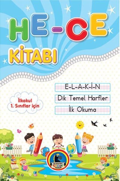 İlkokul 1.Sınıflar için İlk Okuma Hece Kitabı (E-L-A-K-İ-N)  (4022)