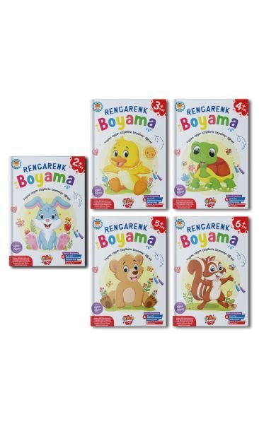 Rengarenk Boyama 10 set+1 set (55 Kitap)  (4022)