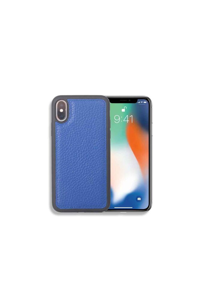 CLZ359  Lacivert Deri iPhone X / XS Kılıfı