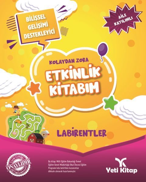 Kolaydan Zora Etkinlik Kitabım - Labirentler  (4022)