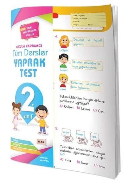 Element 2. Sınıf Tüm Dersler Yaprak Test  (4022)