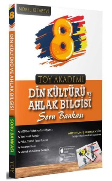 Toy Akademi Yayınları 8. Sınıf Din Kültürü ve Ahlak Bilgisi Soru Bankası (Yeni)  (4022)