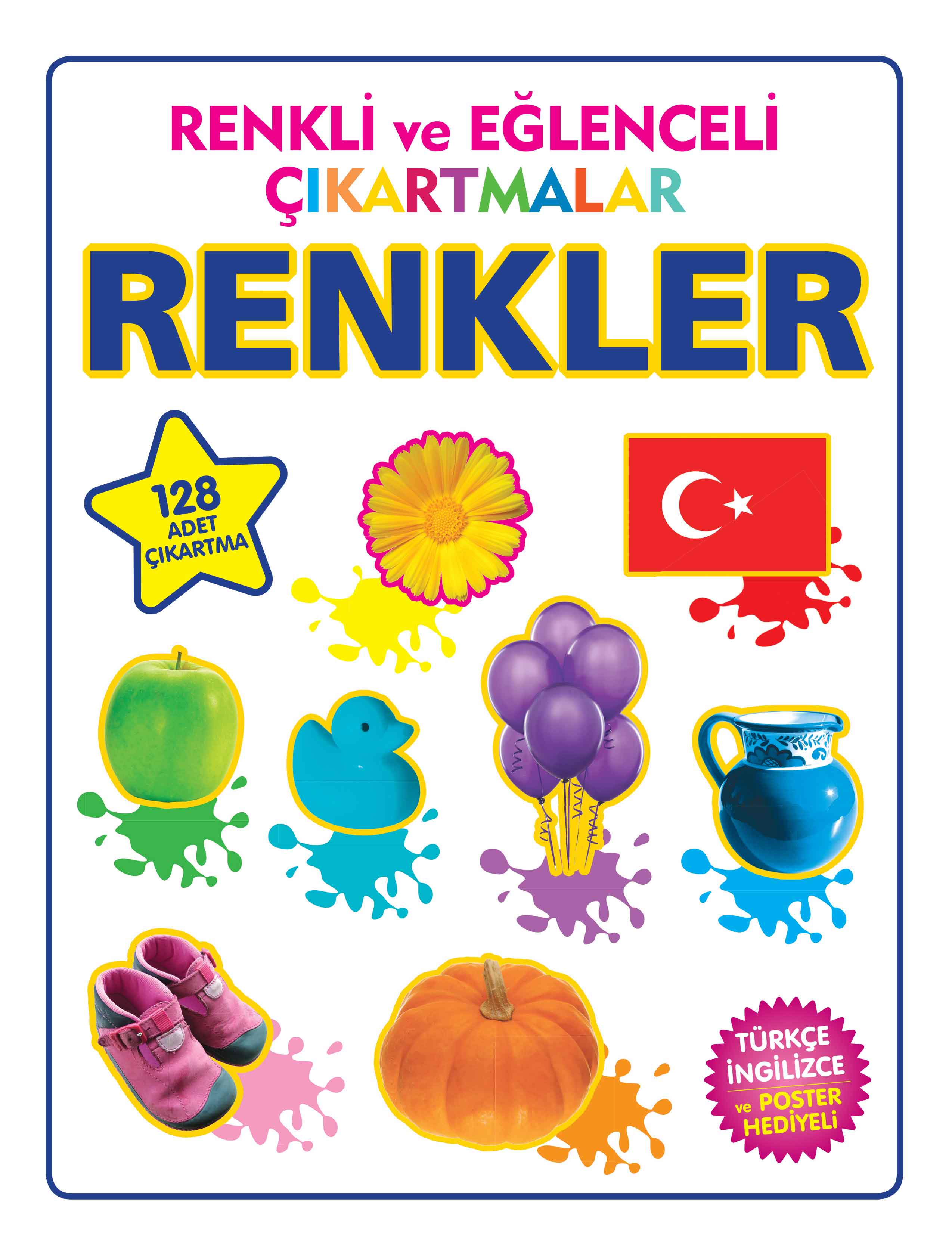 Renkli ve Eğlenceli Çıkartmalar Renkler  (4022)