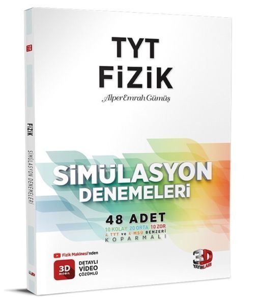 3D Yayınları TYT Fizik 48 Simülasyon Denemesi  (4022)