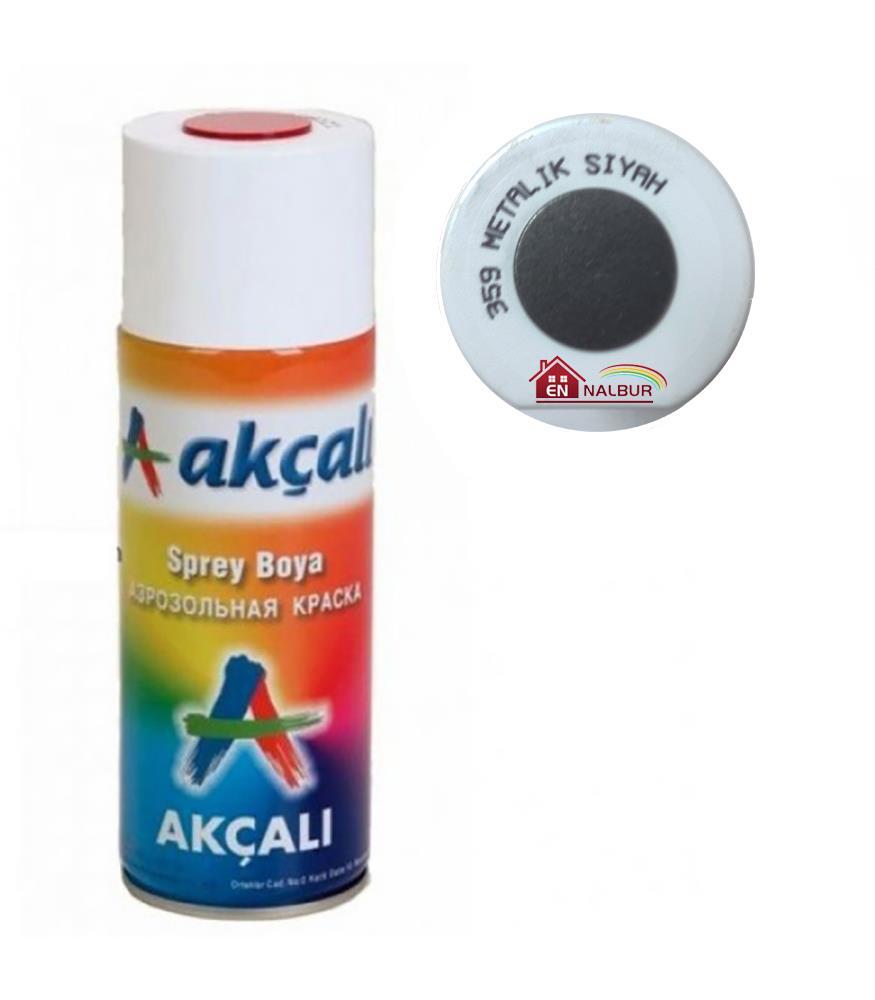 CLZ202 Akçalı Sprey Boya 400 ml 359 Metalik Siyah