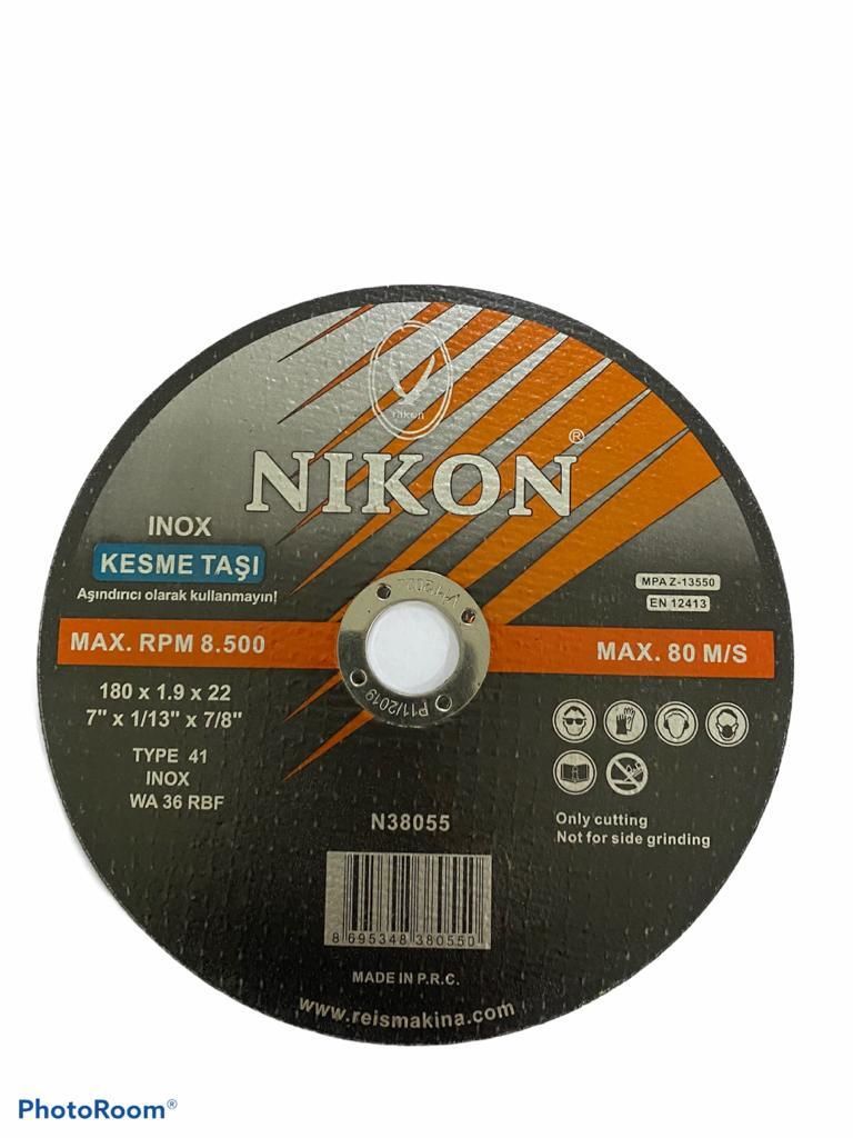 CLZ202 Nikon 38055 Düz 180X1,9X22mm İnox Kesme Taşı