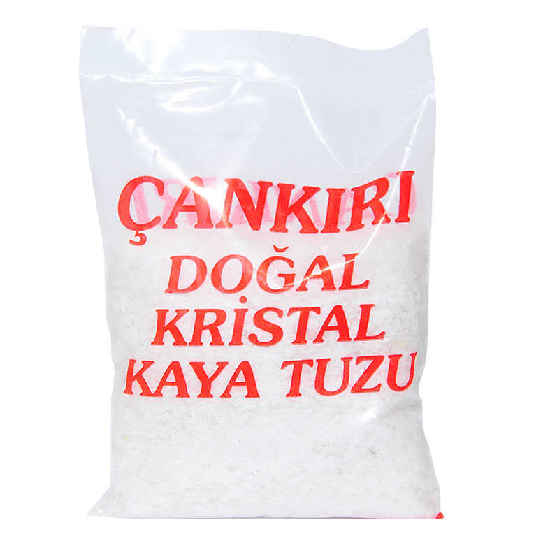 CLZ214 Yemeklik Doğal Kristal Kaya Tuzu Granül Çakıl Çankırı Beyaz 1000 Gr