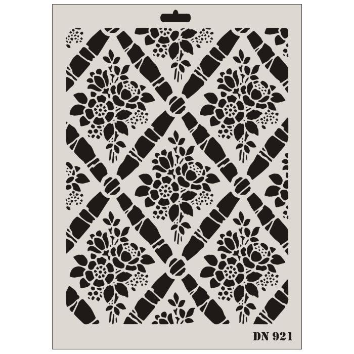 CLZ202 Rich Dantel Seri DN-921 Stencil 35x25 cm