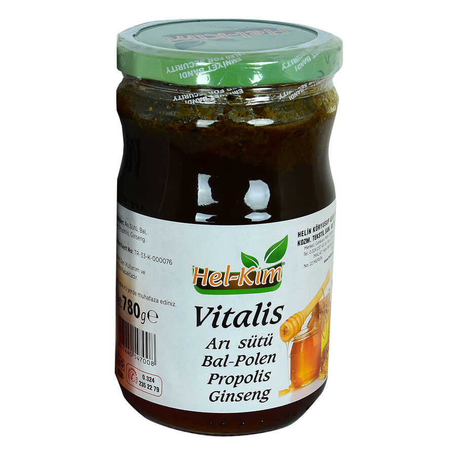 CLZ214 Vitalis Arı Sütü Bal Polen Propolis Ginsengli Bitkisel Macunnu 780 Gr