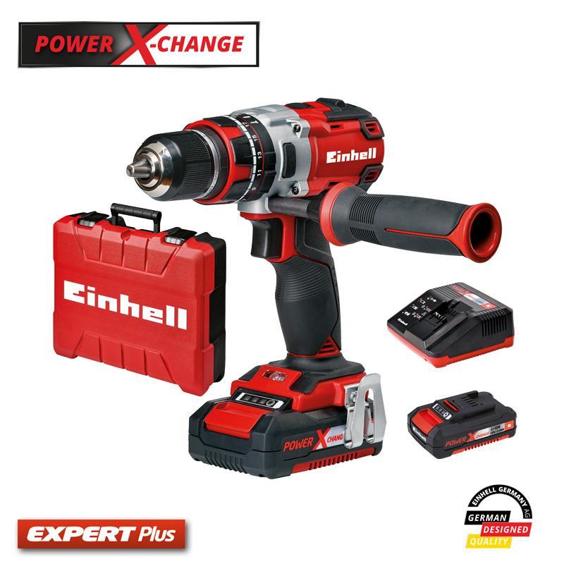 CLZ202 Einhell PXC TE-CD 18 Li-i BL Çift Akülü Darbeli Matkap Kömürsüz