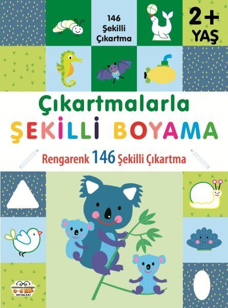 Çıkartmalarla Şekilli Boyama 2 Yaş Üstü  (4022)