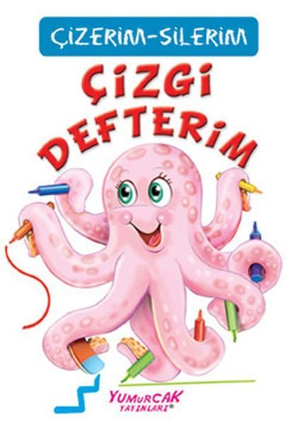 Çizgi Defterim (Çizerim-Silerim) - Kalem Hediyeli  (4022)