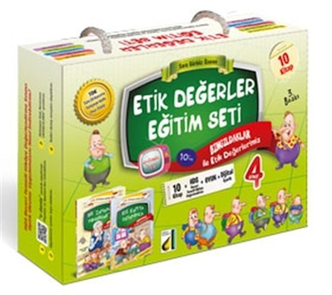 Bıngıldaklar İle Etik Değerlerimiz (10 Kitap Set)  (4022)