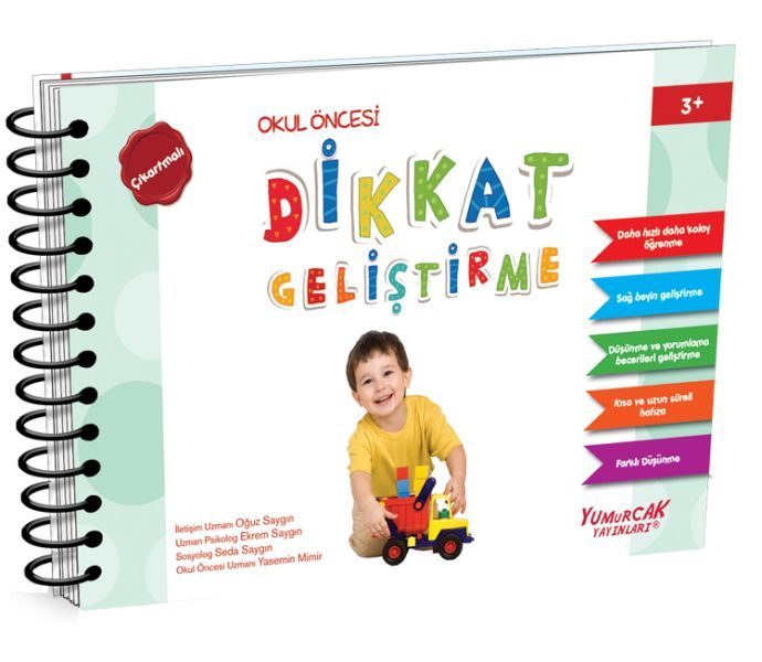 Dikkat Geliştirme Kitabı 3 Yaş  (4022)