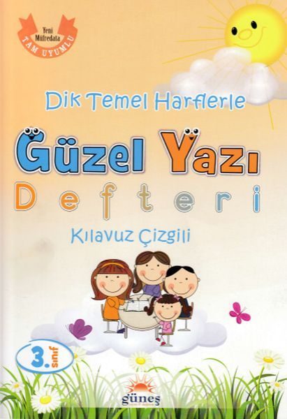 3.Sınıf Dik Temel Harflerle Güzel Yazı Defteri Kılavuz Çizgili  (4022)