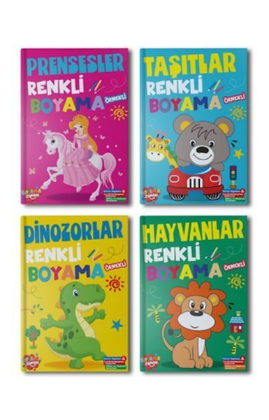 Renkli Boyama Seti – 4 Kitap Takım  (4022)